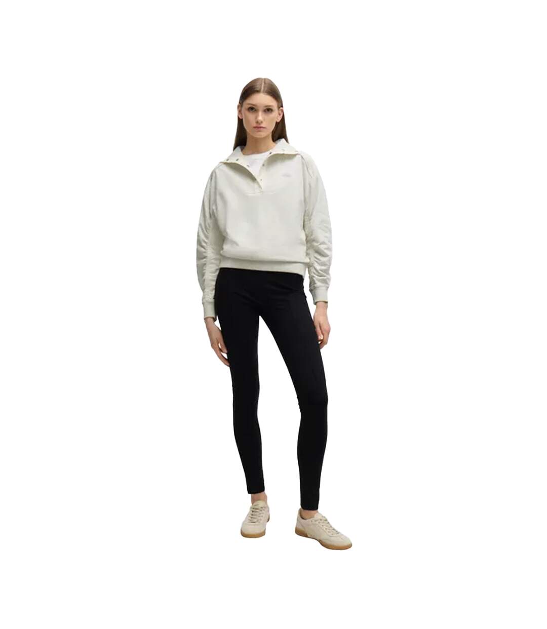 Womens/ladies c_ehybra hybrid regular sweatshirt white Boss-3