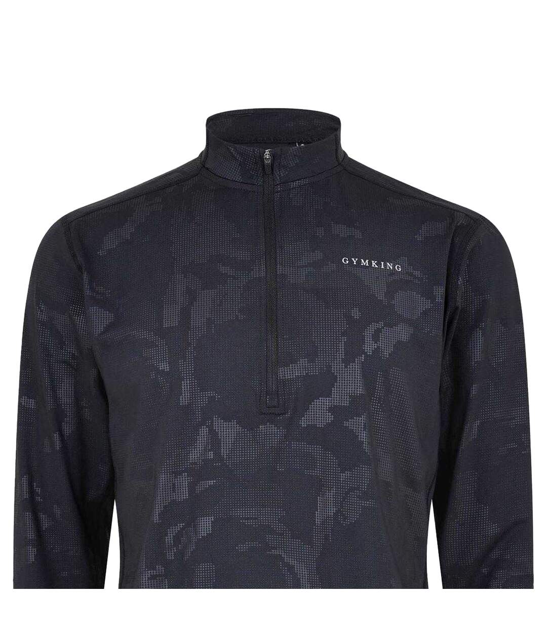 Haut Motif/style Camouflage Homme Noir Gym King-2