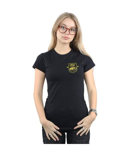 Disney - T-shirt CARS CRUZ RAMIREZ FAUX POCKET LOGO - Femme (Noir) - UTBI13737