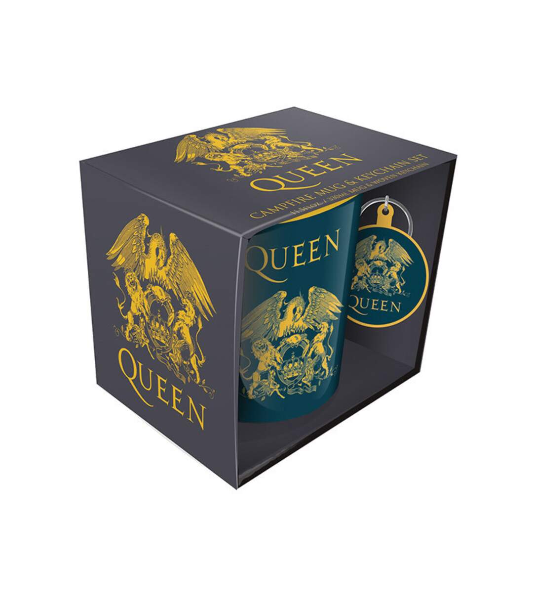 Queen Set de tasses Crest (BLACK/YELLOW) (Taille unique) - UTPM4003
