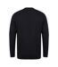 Henbury Mens Cotton Acrylic Crew Neck Sweatshirt (Navy)