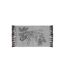 Tapis Imprimé à Franges Cocoleo 50x80cm Gris-1