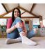 6 Pairs Ladies Short Alpaca Wool Moisture Wicking Socks-3