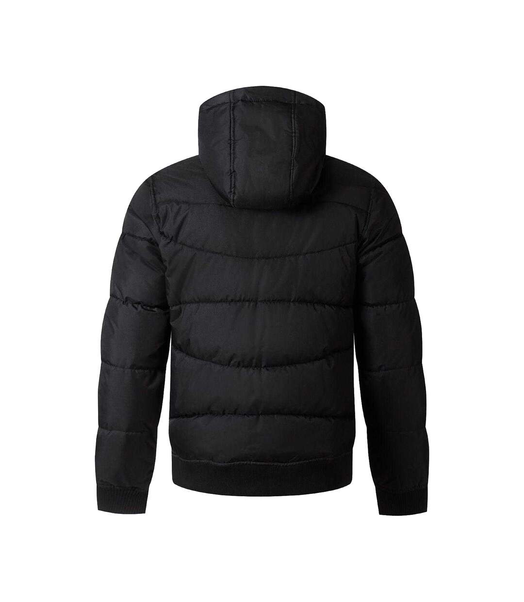 Doudoune Matelassée Motif/style À Capuche Homme Noir Respect-3