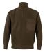 Pull col montant zippé - Homme - VL101 - vert kaki chasseur