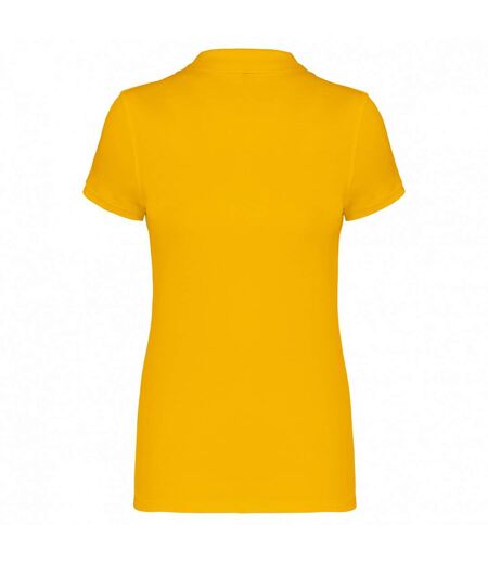 Kariban Womens/Ladies Pique Polo Shirt (Yellow)