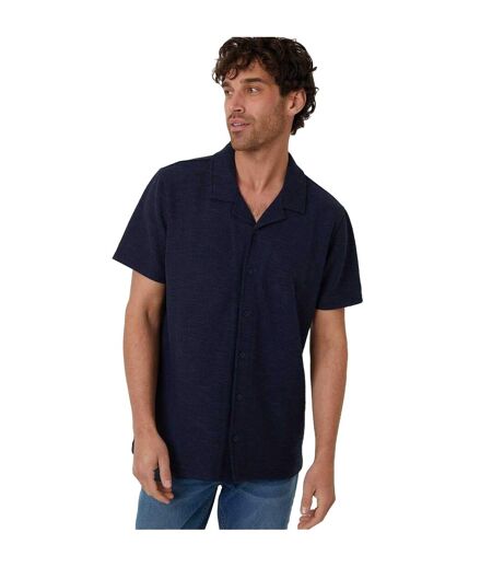 Chemise Manches Courtes Antti Homme Bleu Marine Threadbare