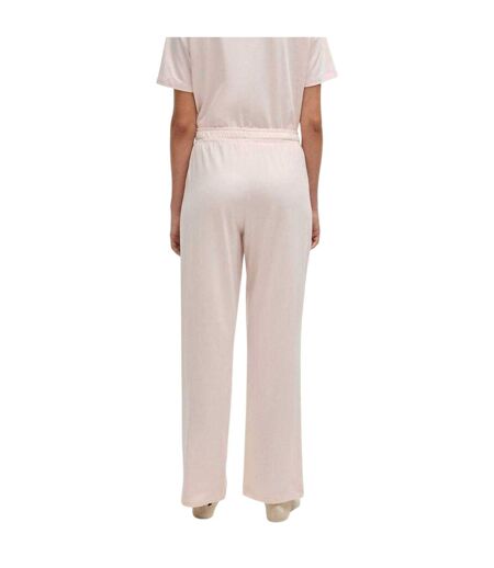 Bas De Pyjama Motif/style À Rayures Femme Rose Pastel Off White