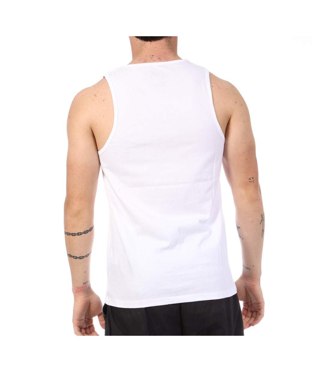 Débardeur blanc homme von dutch poitrine-2