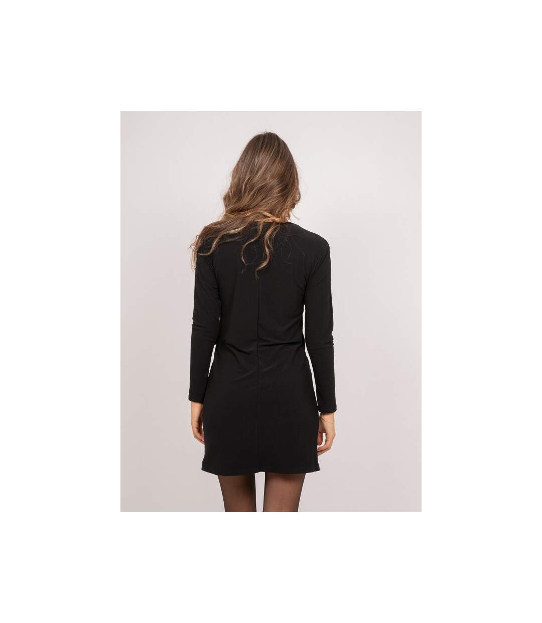 Robe courte noeud drapé sur le côté ISMALIA - Dona X Lisa-2