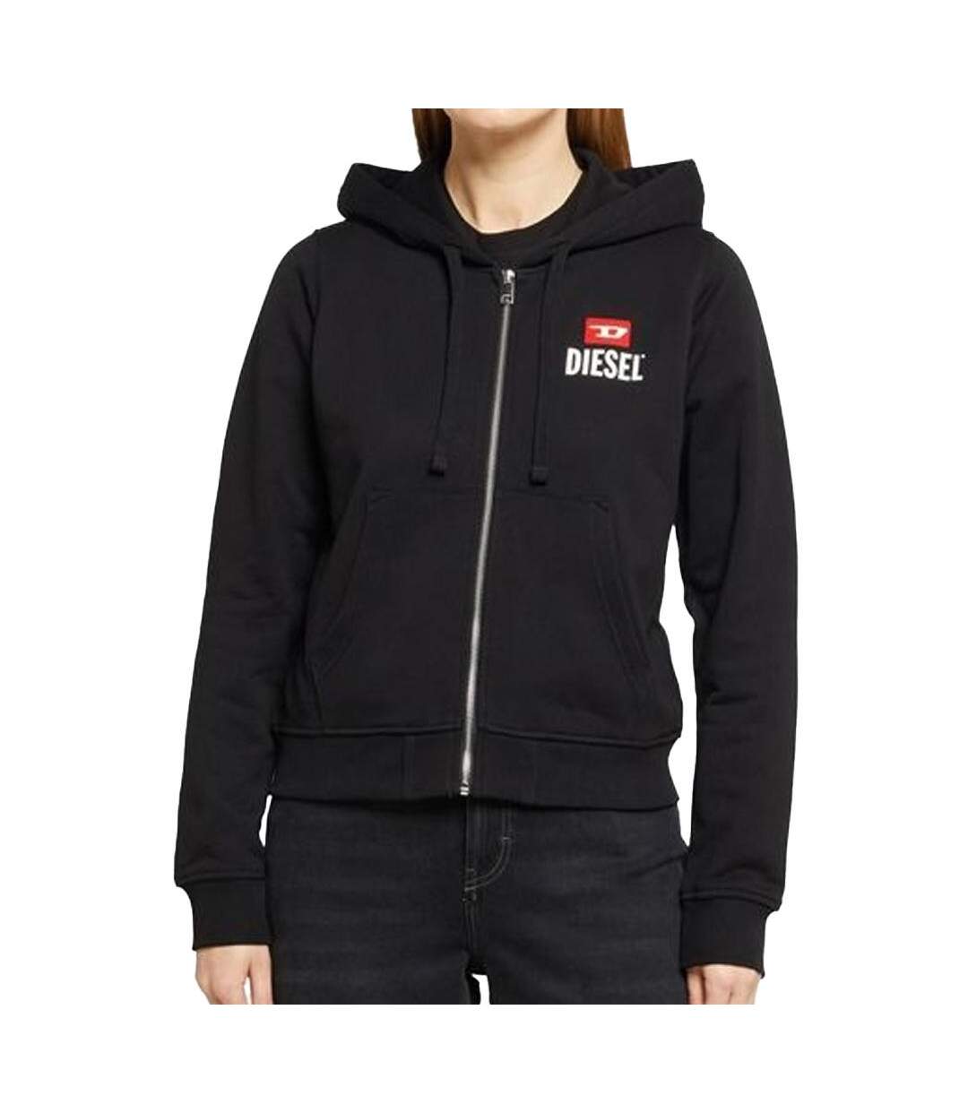Sweat noir femme diesel reggy a19712-1