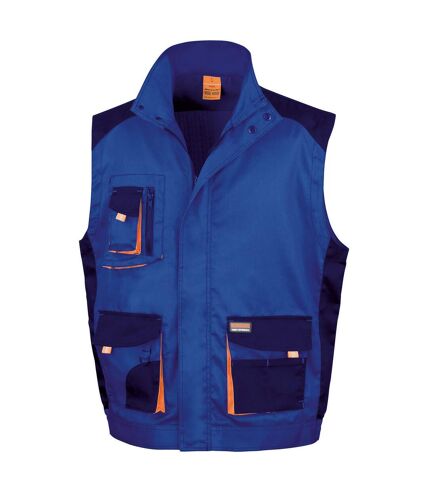 Work-guard mens lite gilet royal blue/navy blue Result