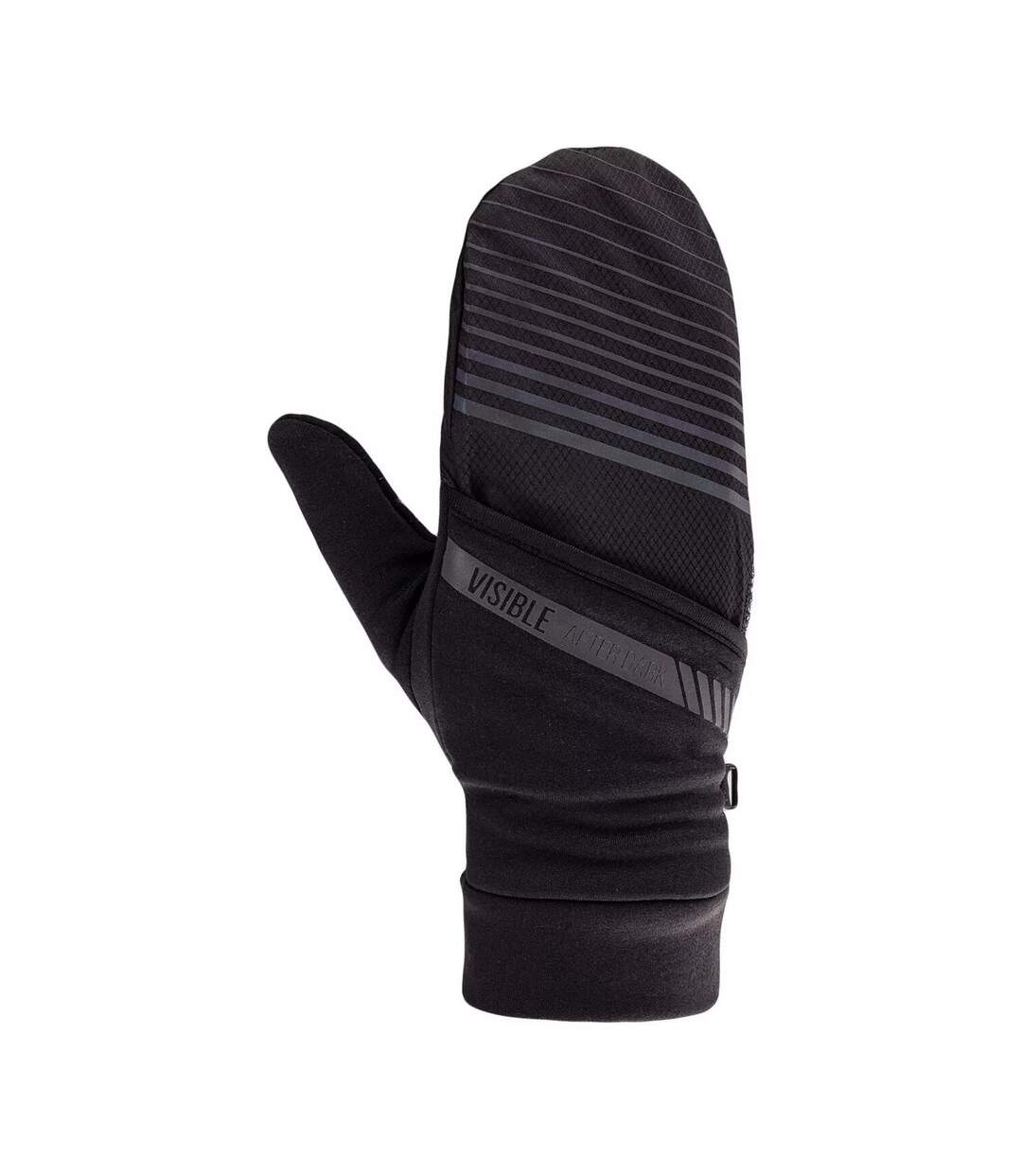 Gants De Ski Rayés Nusa Ii Femme/femme Noir Réfléchissant IQ-1