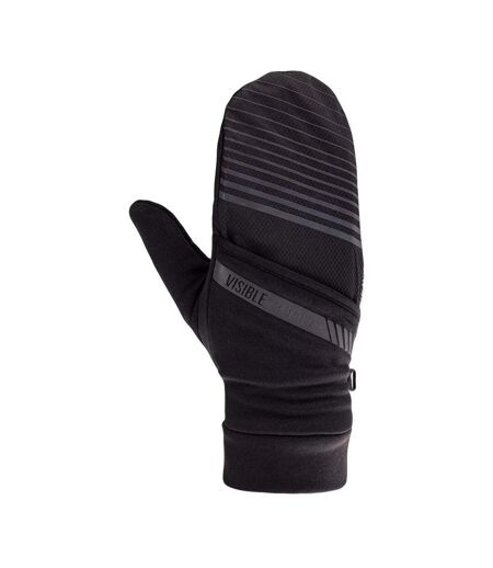 Gants De Ski Rayés Nusa Ii Femme/femme Noir Réfléchissant IQ