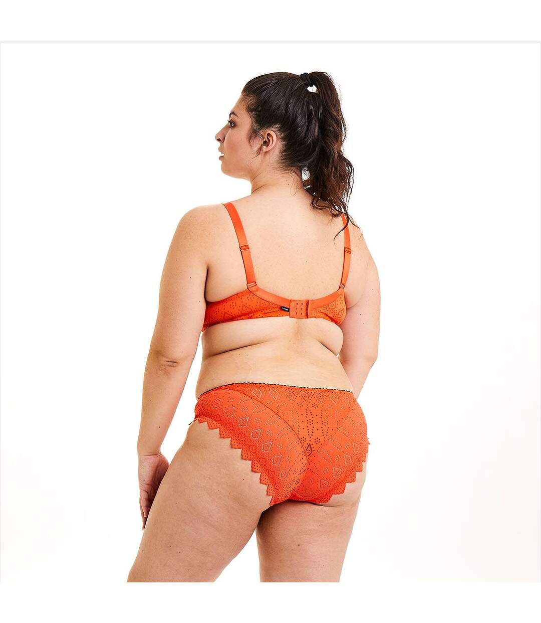 Soutien-gorge grand maintien orange Magma-4