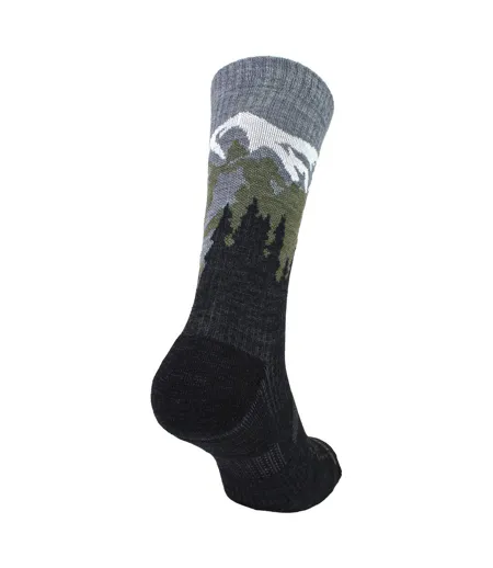 Mens Ladies Light Performance Crew Merino Wool Socks | Trekking Socks