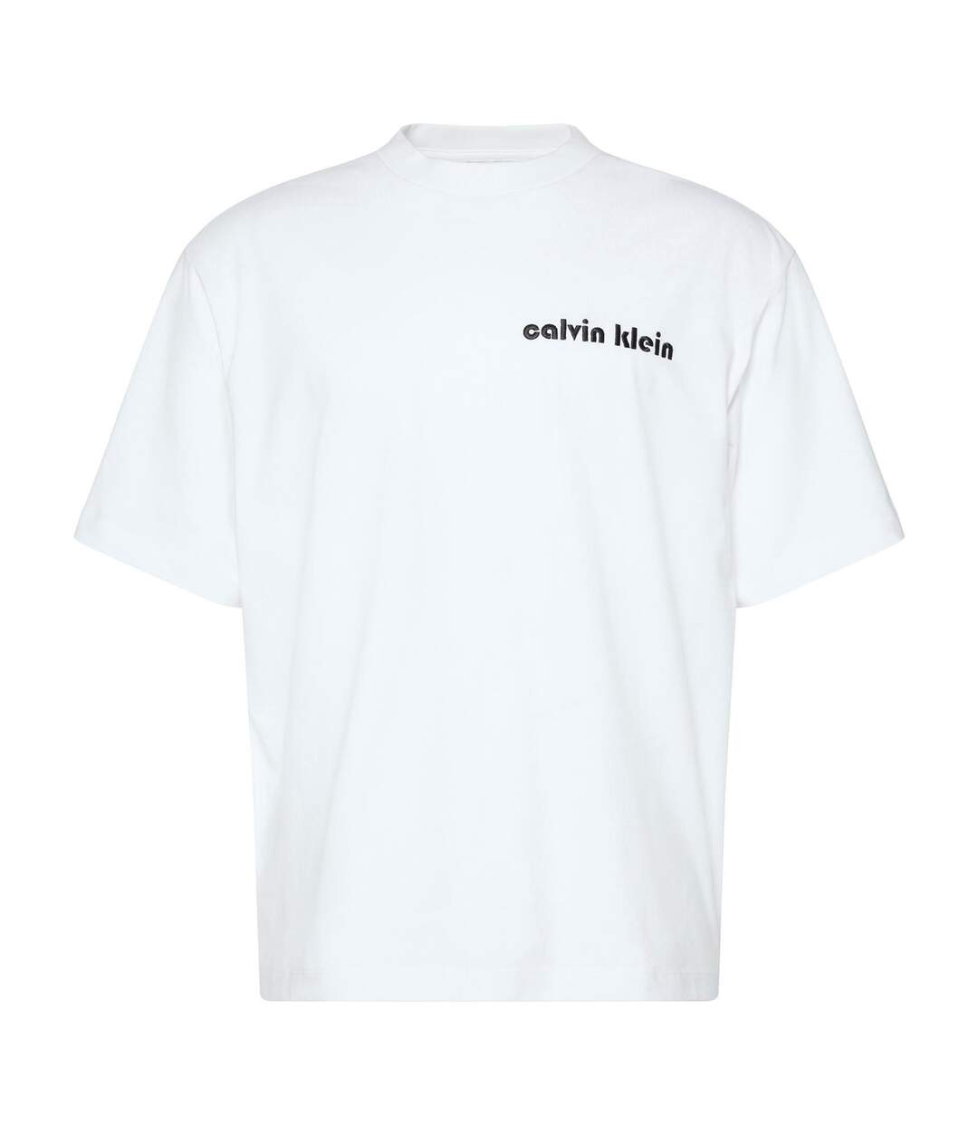 T-shirt Motif/style Bulles Jeans Homme Blanc Calvin Klein-1