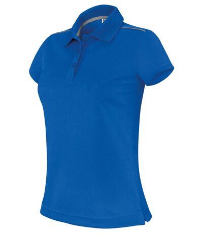 Polo femme sport - PA481 - bleu roi - manches courtes