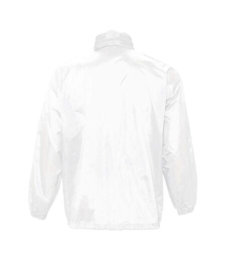 SOLS Unisex Surf Windbreaker Lightweight Jacket (White) - UTPC351