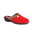 Chaussons michelle femme rouge Lunar