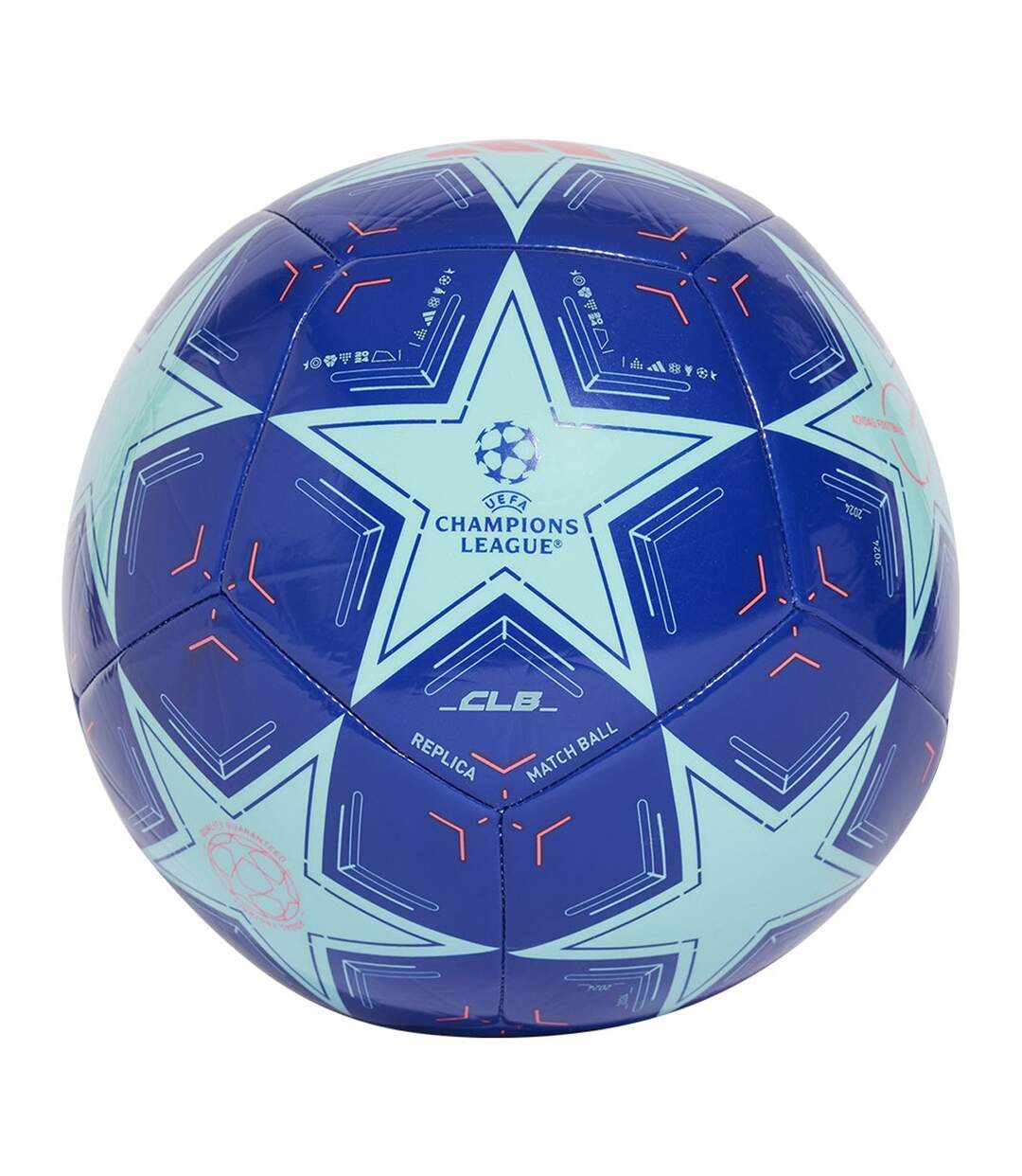 Ballon De Foot Motif/style Ligue Des Champions De L´uefa Ucl Club Taille 5 Bleu Adidas-2