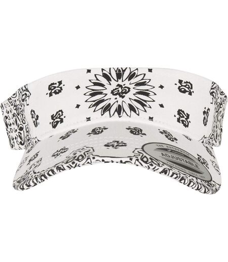 Visière Motif/style Cachemire Blanc Flexfit