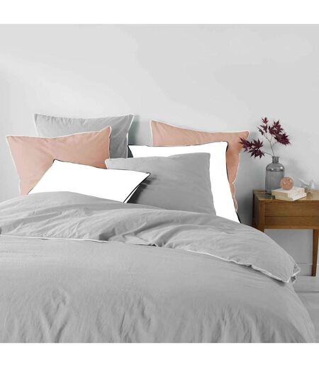 Parure de Lit 3 Pièces Linette 240x220cm Gris