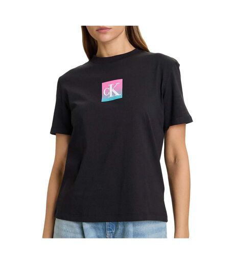 T-Shirt noir femme calvin klein jeans classic boxed