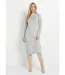 Robe-pull courte tricot ajouré col rond-1