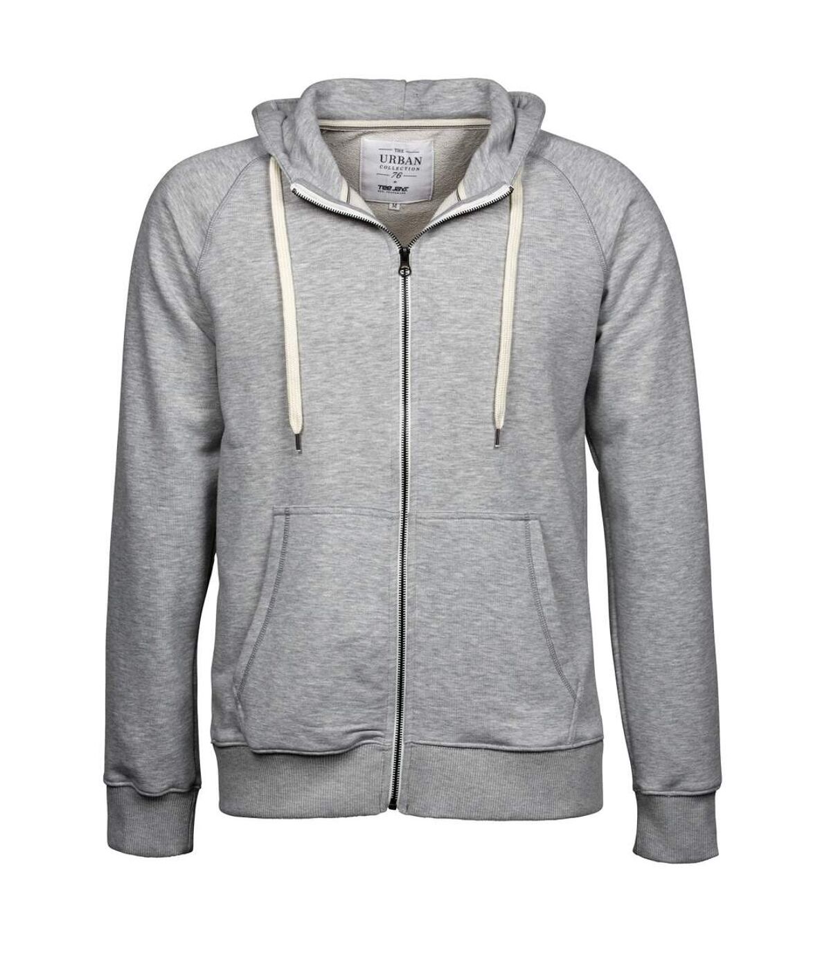 Tee Jays - Sweatshirt à capuche et fermeture zippée - Homme (Gris) - UTBC3315