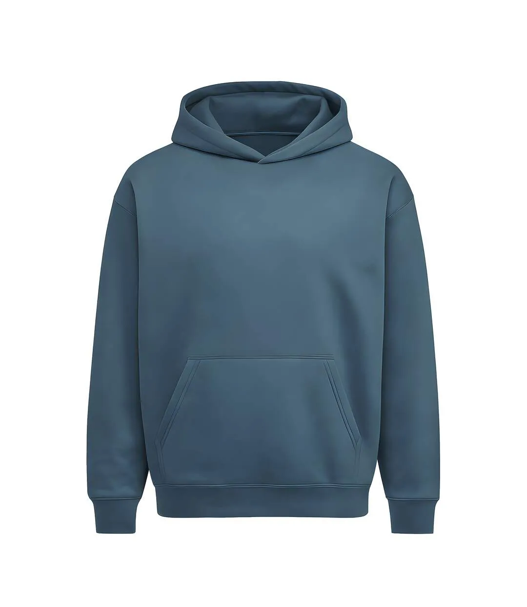 Mens Heavy Bass Hoodie Navy Anthem-1