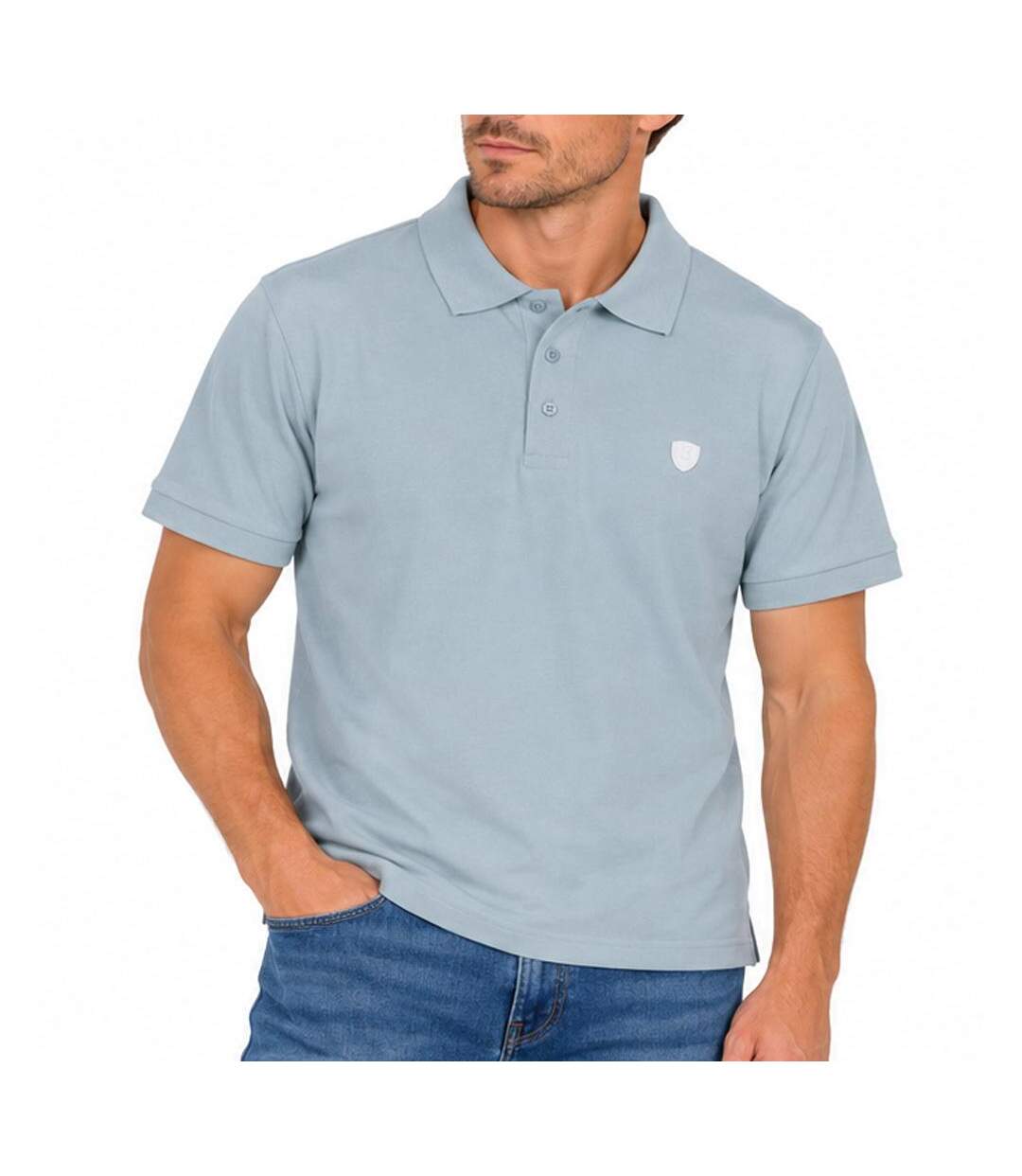 Polo bleu homme redskins po8706-1