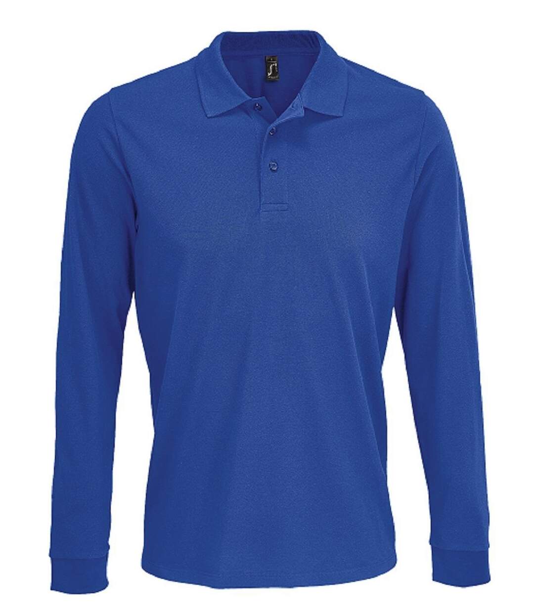 Polo manches longues - Homme - 03983 - bleu roi