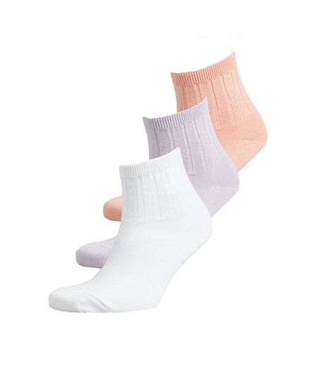 Chaussettes Orange/Mauve/Blanc Femme Superdry Ankle Sock - 36/38