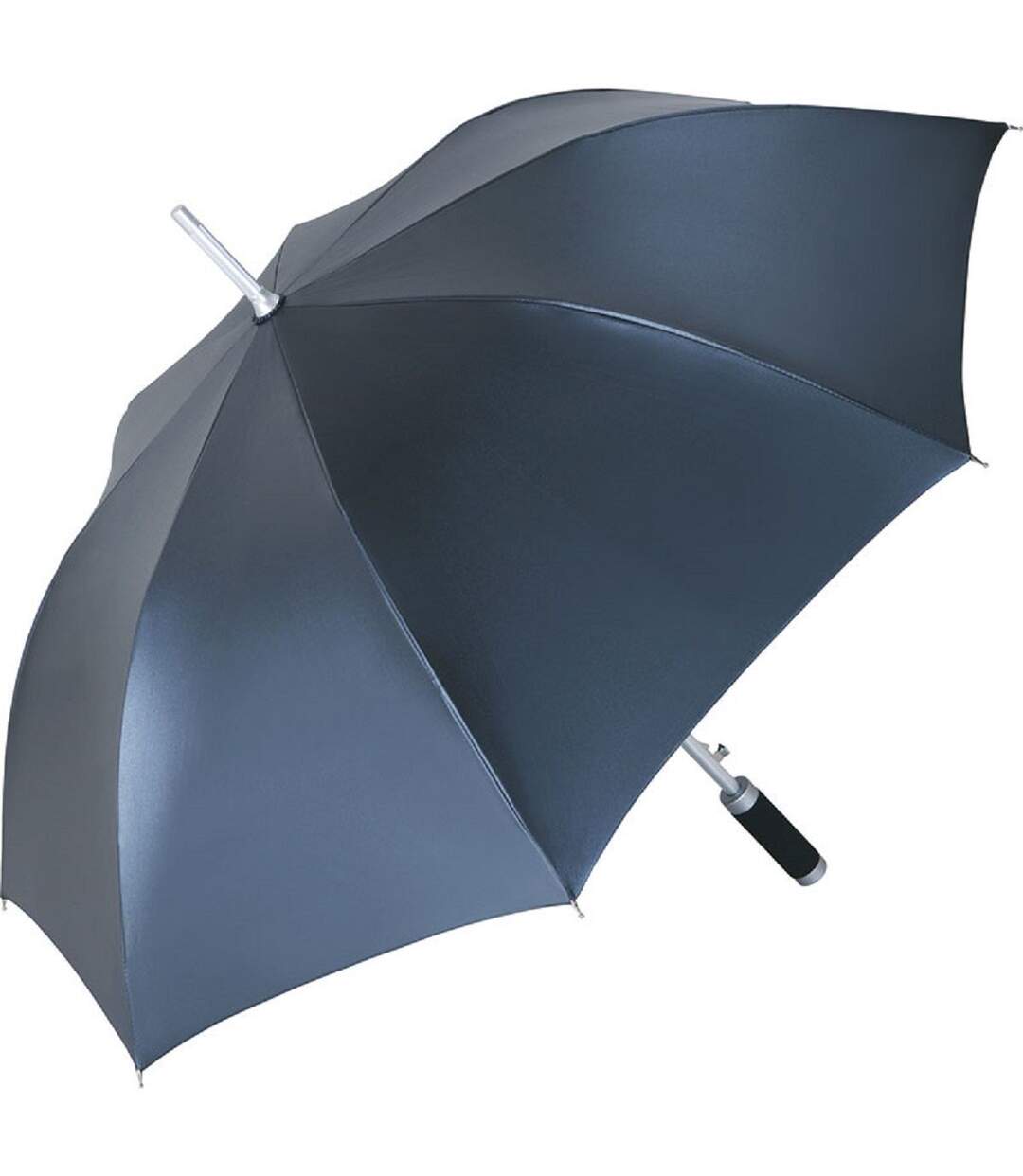 Parapluie standard FP7869 - gris métallique et noir-1