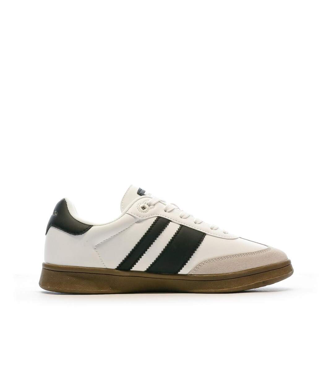 Baskets blanches/marrons homme teddy smith 78815-2