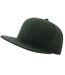 Unisex Adult 6 Panel Sustainable Flat Peak Baseball Cap Bottle Green Atlantis-2