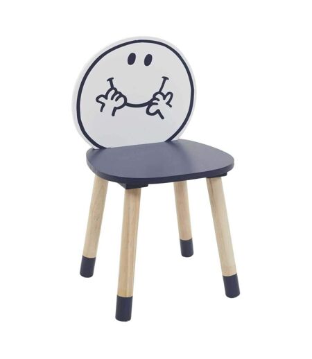 Chaise en bois pour enfant Monsieur madame Monsieur heureux