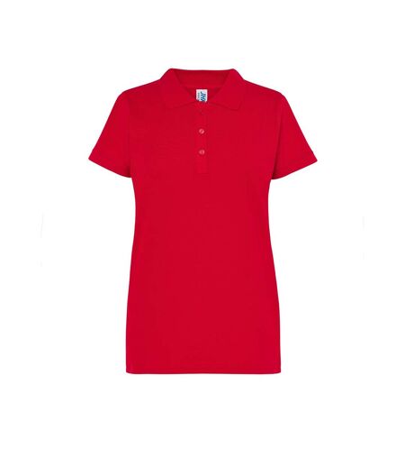 Polo Motif/style Uni Femme Rouge JHK