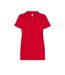 Polo Motif/style Uni Femme Rouge JHK-1