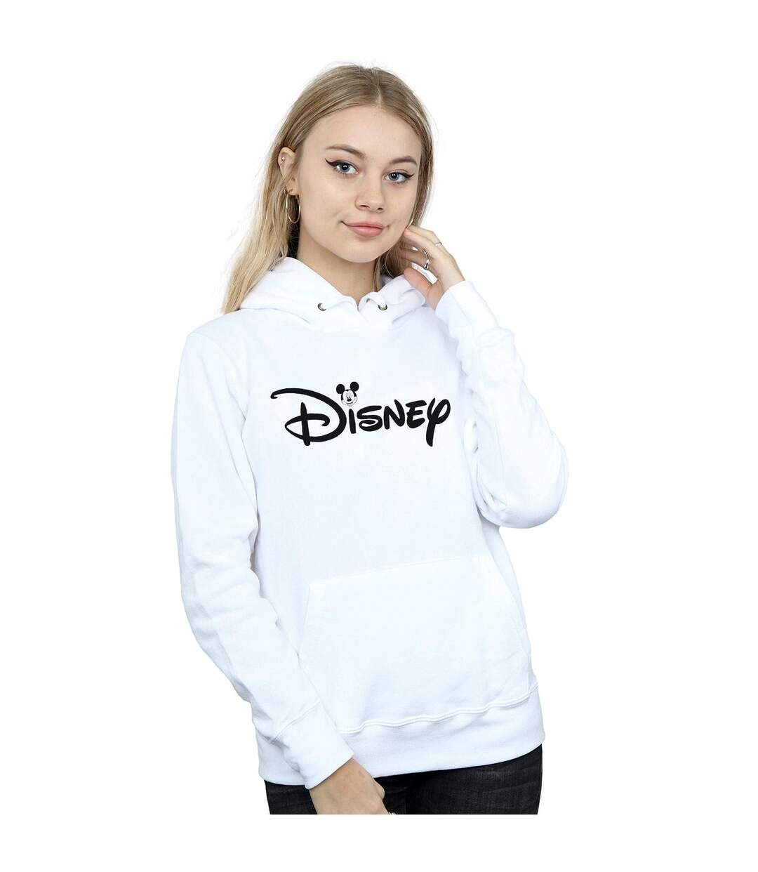 Disney - Sweat à capuche MICKEY MOUSE HEAD LOGO - Femme (Blanc) - UTBI11439-2