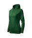 Sweat À Capuche Cape Femme Vert Foncé Malfini-3