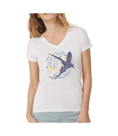 T-shirt Blanc Femme TBS Reflet - L