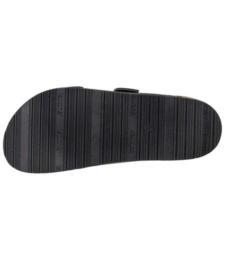 Isotoner Sandales homme semelle intérieure cuir, patch talon confort everywear et soutien voute plantaire, sandales de marche