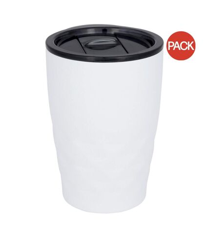 Pack of 2  Geo insulated tumbler  12 x 8.5 cm white Avenue