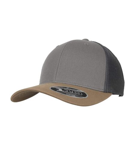Casquette Trucker Gris Beige Flexfit