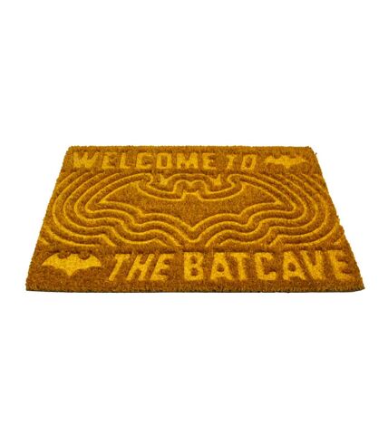 Batman - Paillasson WELCOME TO THE BATCAVE (Marron / Jaune) (Taille unique) - UTTA11650