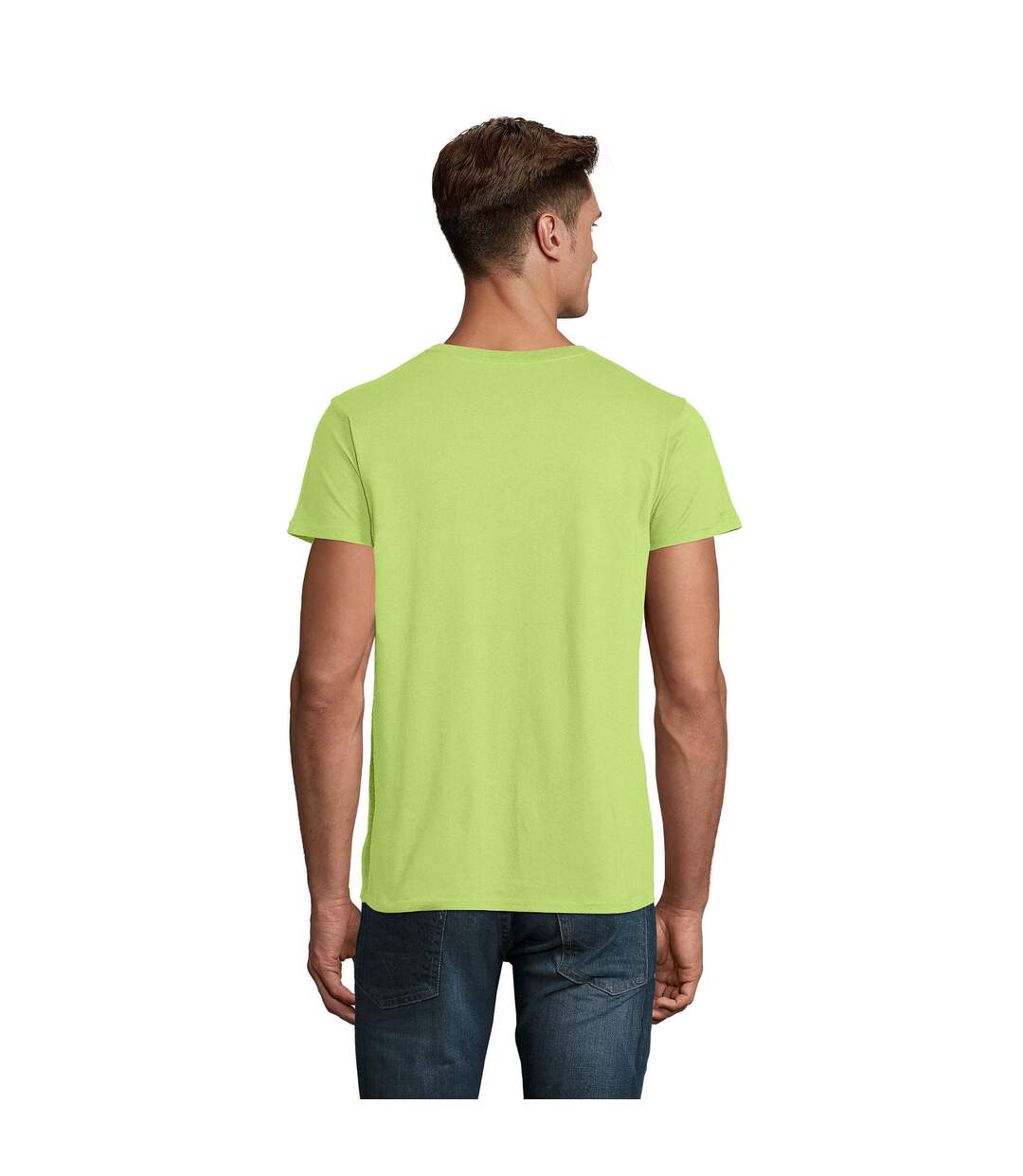 T-shirt Crusader Homme Vert Pomme SOLS-3