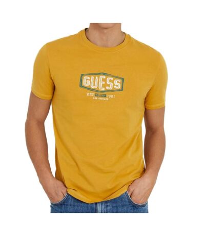 T-shirt Jaune Homme Guess M4RI33J1314 - XXL