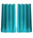 Lot de 2 Rideaux unis avec œillets - 140 x 240 cm - Turquoise